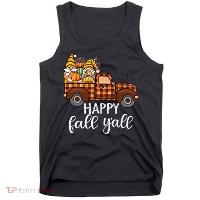 Gnomes Couple In Truck Pumpkin Spice Fall Yall Autumn Gnome Tank Top