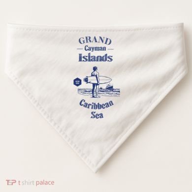 Grand Cayman Islands USA-Made Doggie Bandana