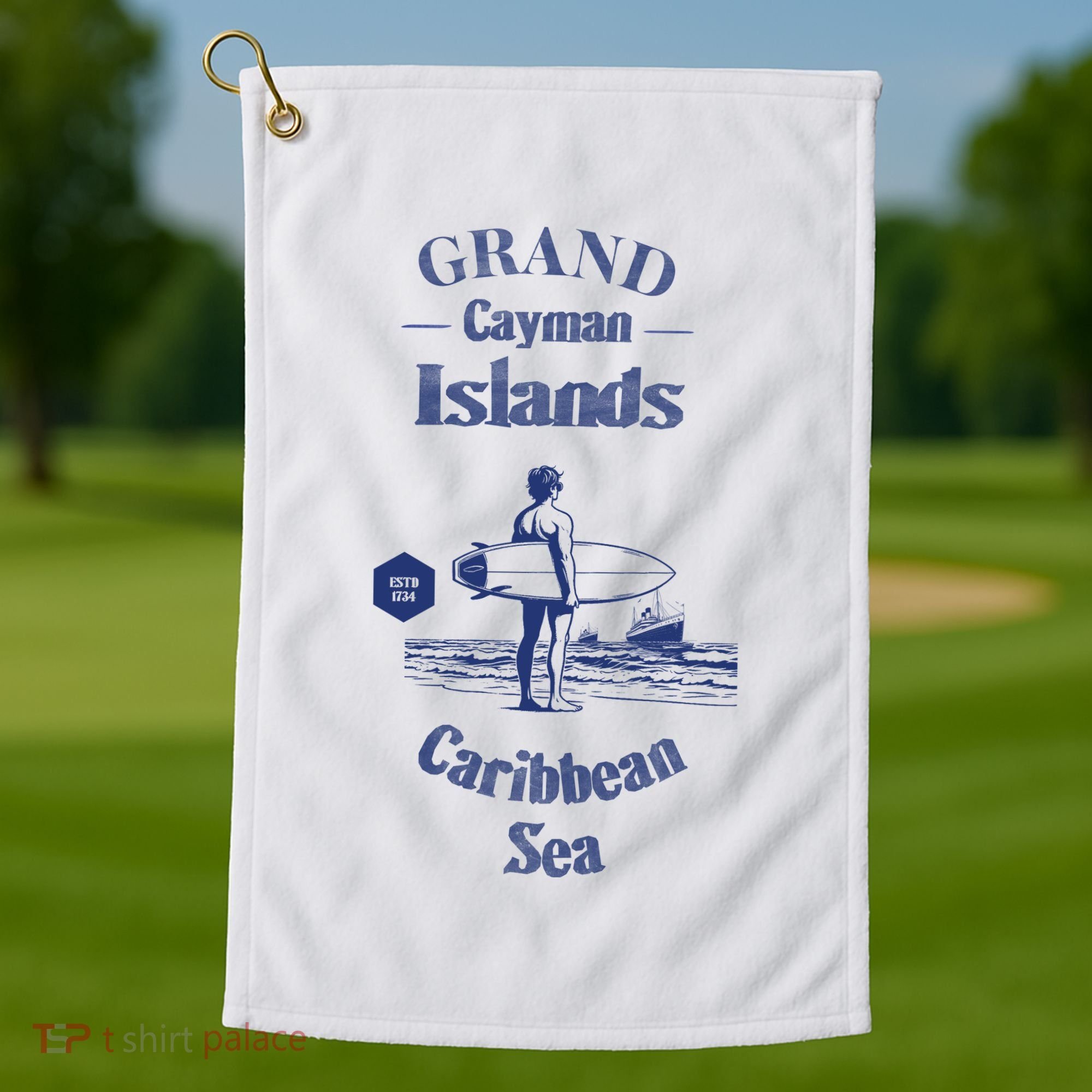 Grand Cayman Islands Golf Towel