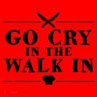 Go Cry In The Walk In Funny Chef Santa Hat thumb 1