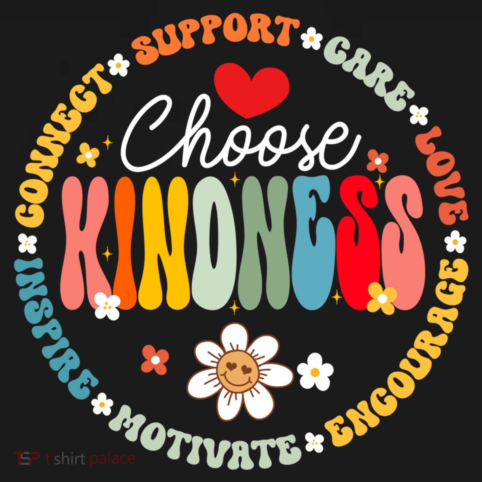 Groovy Choose Kindness Daisy Be Kind Inspirational Gift Doggie Tank