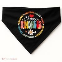 Groovy Choose Kindness Daisy Be Kind Inspirational Gift USA-Made Doggie Bandana thumb 0