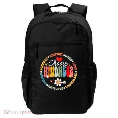 Groovy Choose Kindness Daisy Be Kind Inspirational Gift Backpack