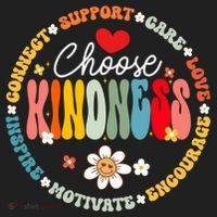 Groovy Choose Kindness Daisy Be Kind Inspirational Gift Beanie thumb 2