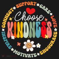 Groovy Choose Kindness Daisy Be Kind Inspirational Gift Ornament thumb 1