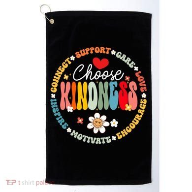 Groovy Choose Kindness Daisy Be Kind Inspirational Gift Golf Towel