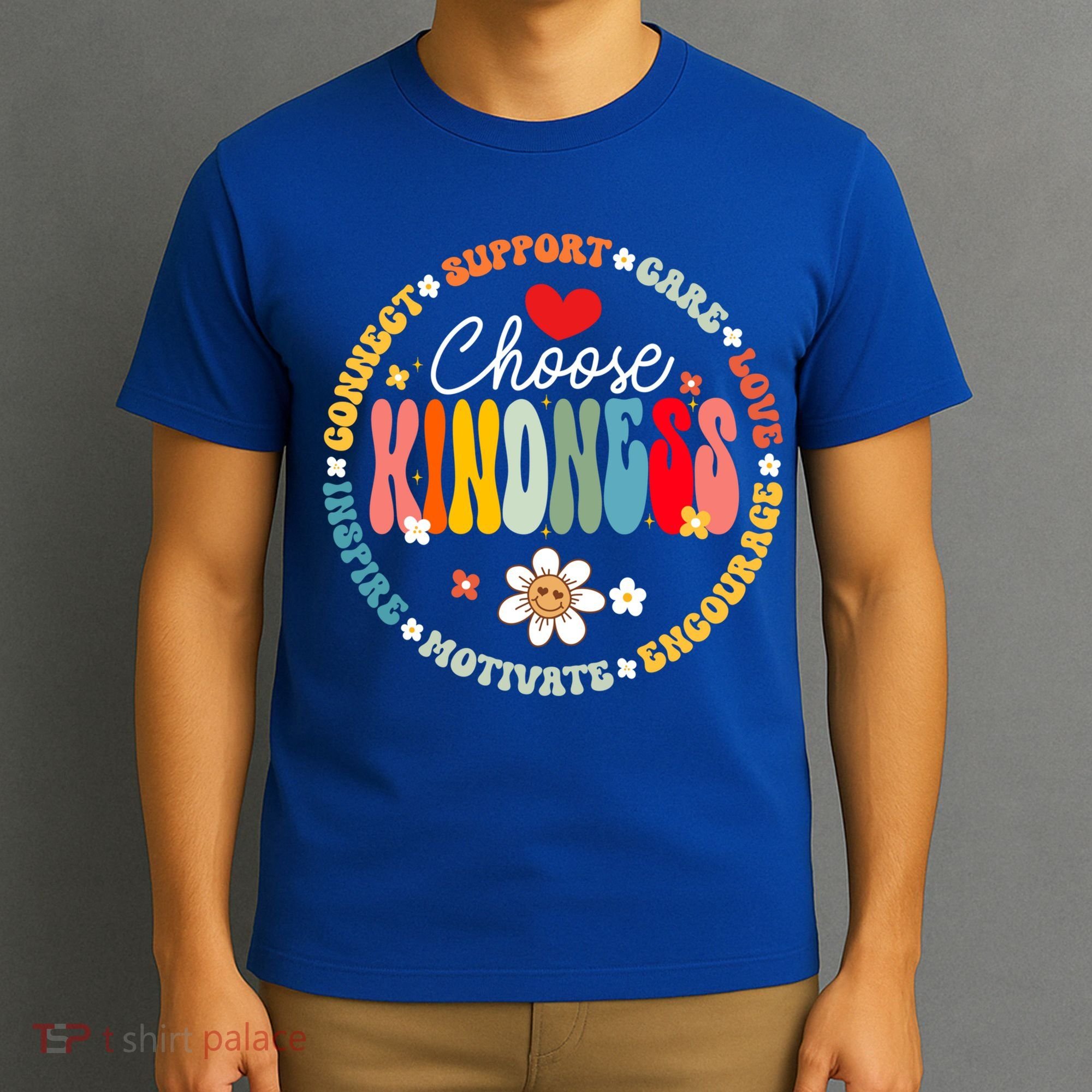 Groovy Choose Kindness Daisy Be Kind Inspirational Gift T-Shirt