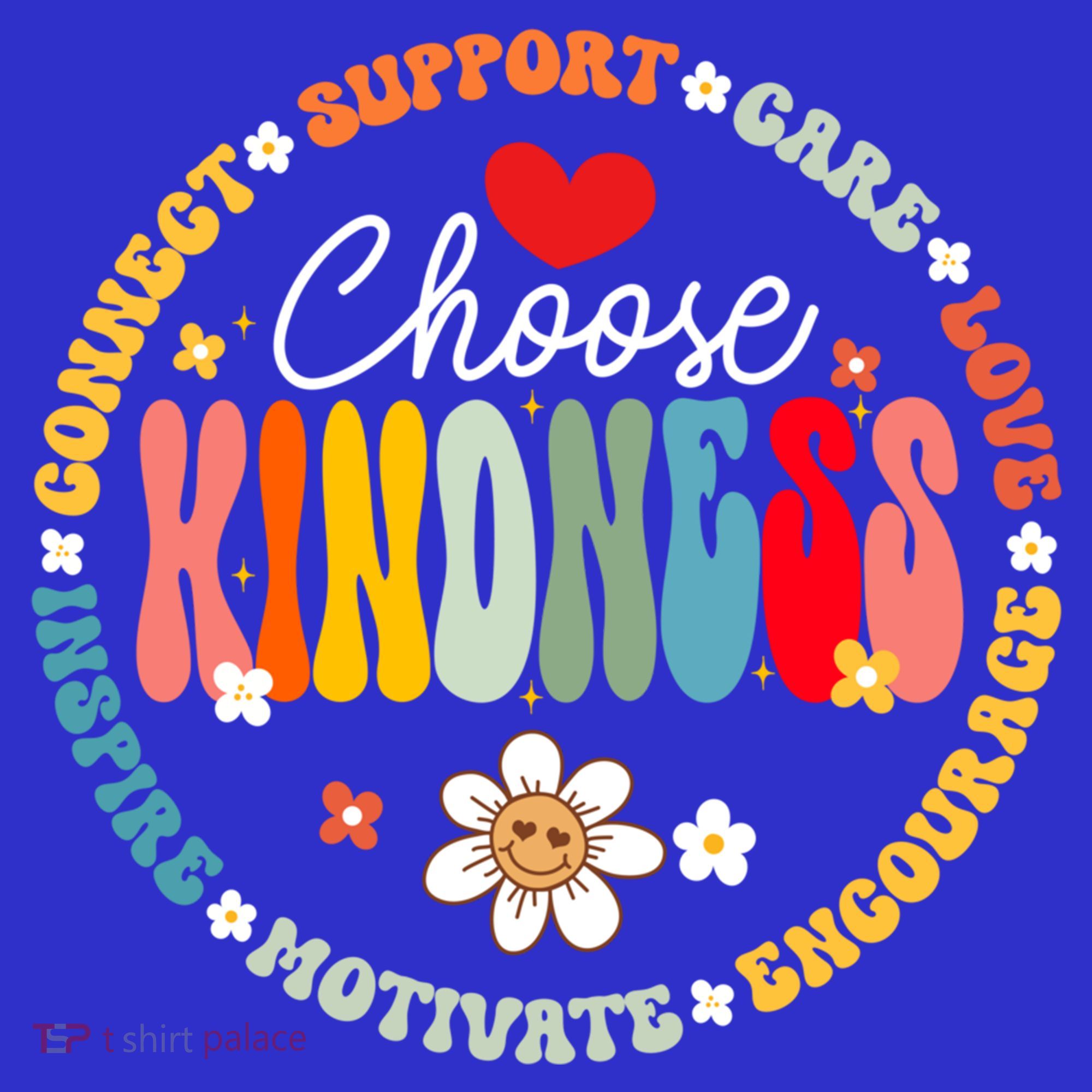 Groovy Choose Kindness Daisy Be Kind Inspirational Gift Women's Tank Top