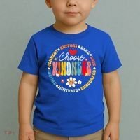 Groovy Choose Kindness Daisy Be Kind Inspirational Gift Toddler T-Shirt thumb 2