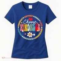 Groovy Choose Kindness Daisy Be Kind Inspirational Gift Women's T-Shirt thumb 0