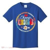 Groovy Choose Kindness Daisy Be Kind Inspirational Gift Kids T-Shirt thumb 0