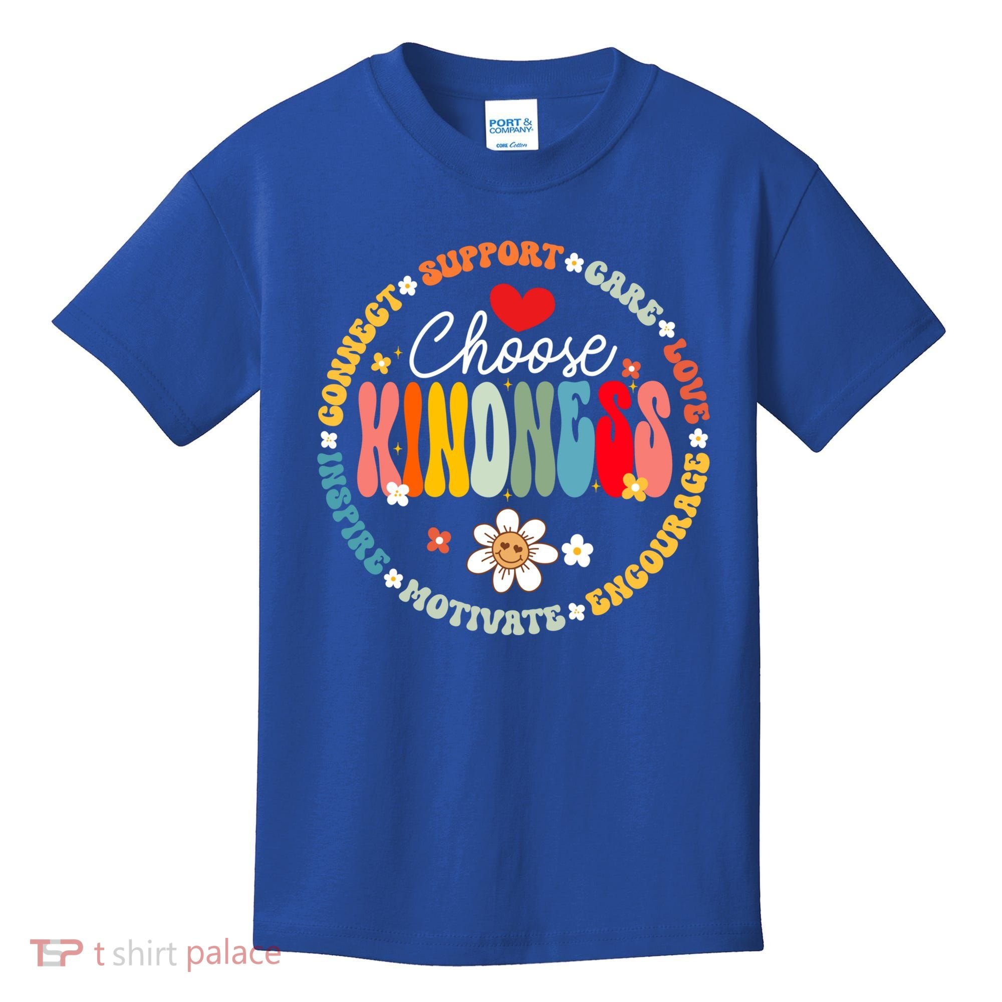 Groovy Choose Kindness Daisy Be Kind Inspirational Gift Kids T-Shirt