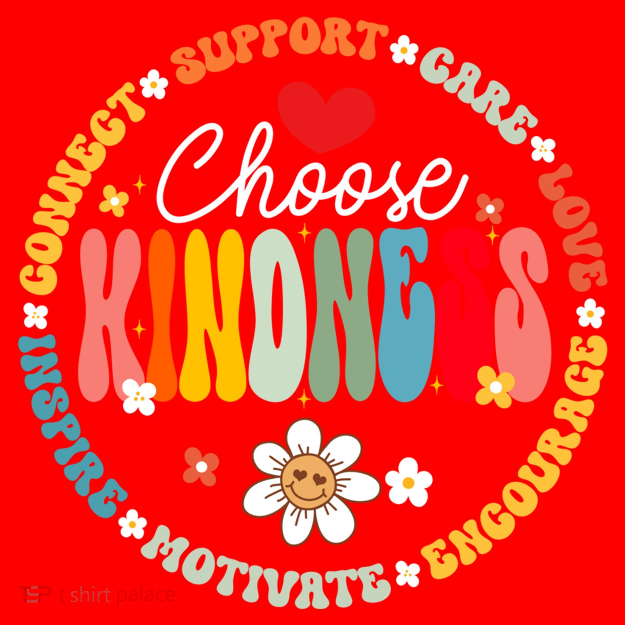 Groovy Choose Kindness Daisy Be Kind Inspirational Gift Santa Hat