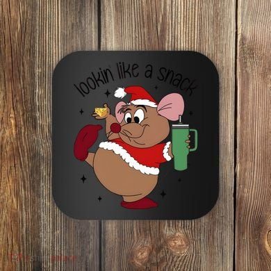 Gus Christmas Looking Like A Snack Cute Mouse Coaster