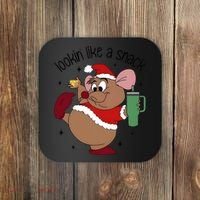 Gus Christmas Looking Like A Snack Cute Mouse Coaster thumb 0