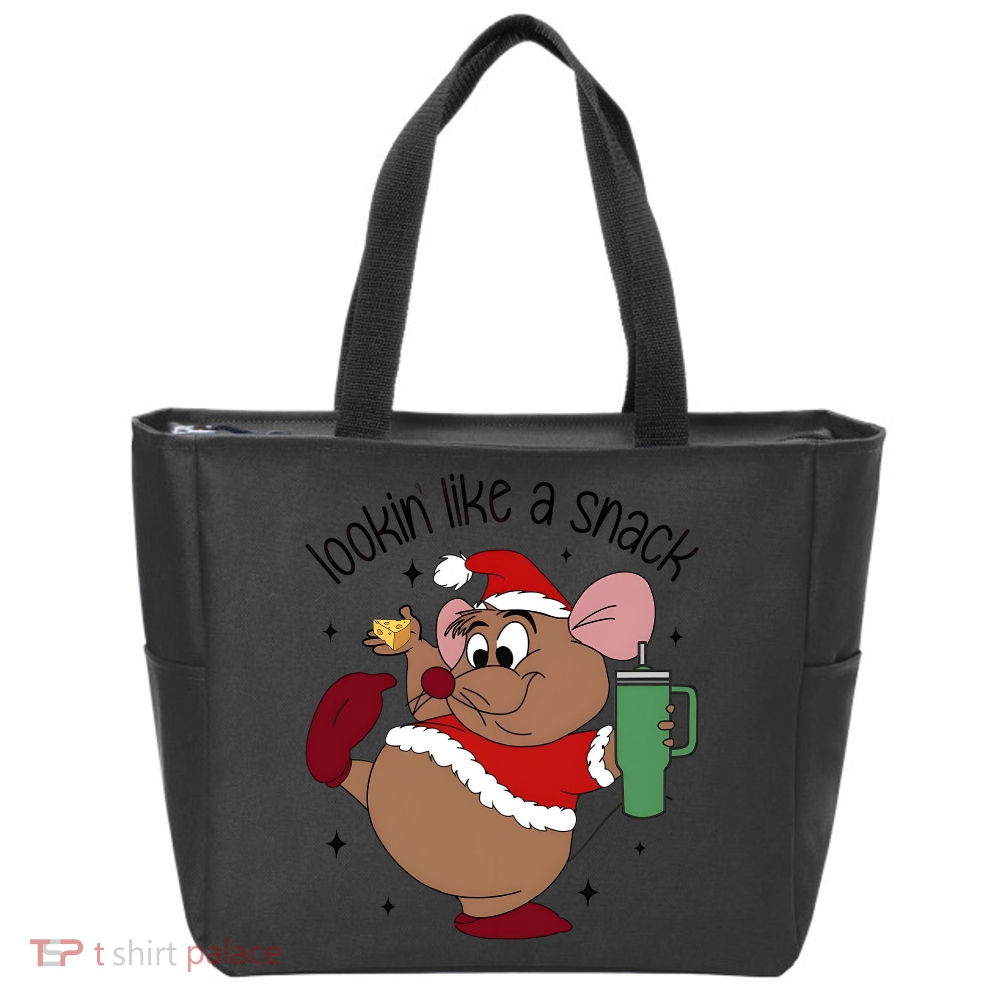 Gus Christmas Looking Like A Snack Cute Mouse Tote Bag
