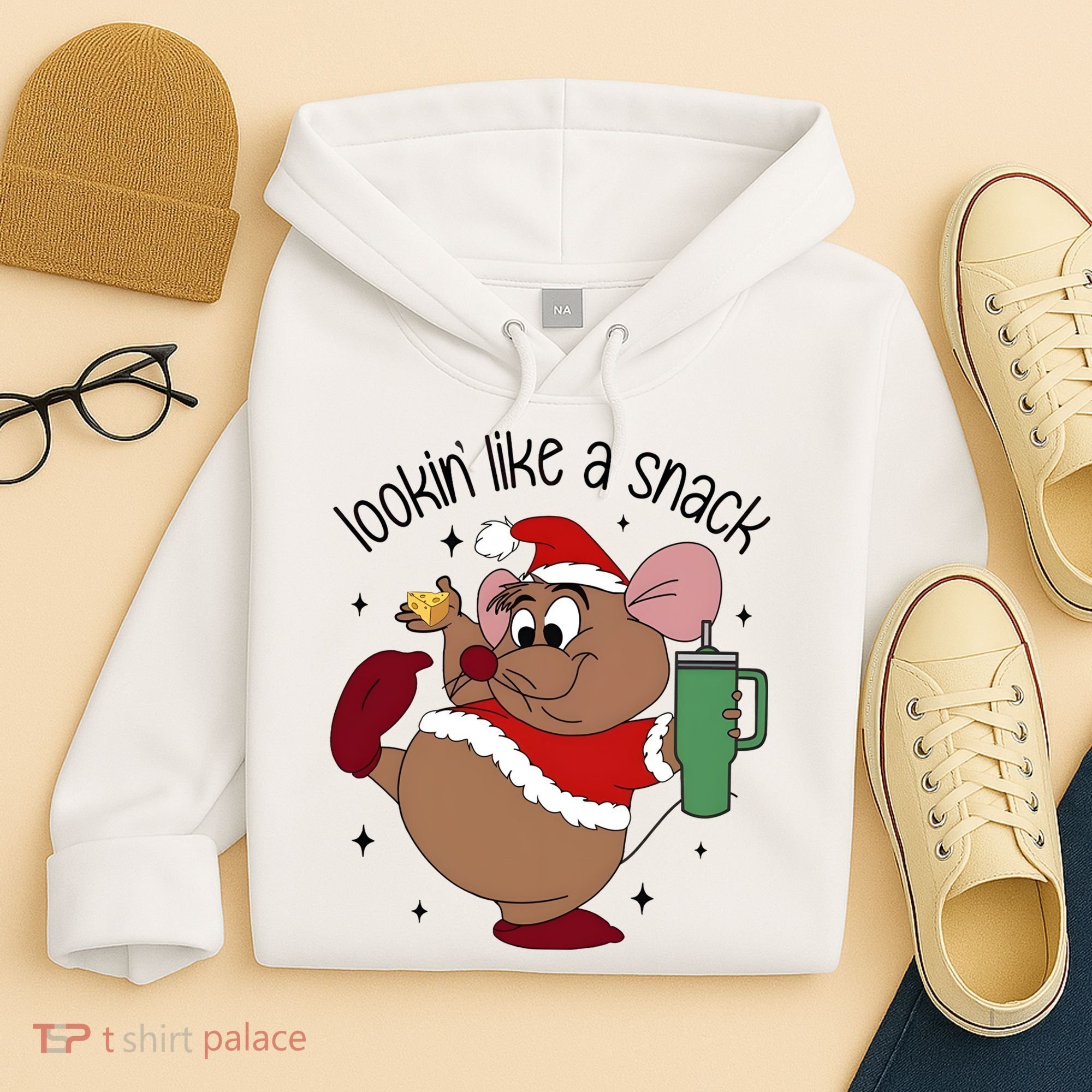 Gus Christmas Looking Like A Snack Cute Mouse Hoodie