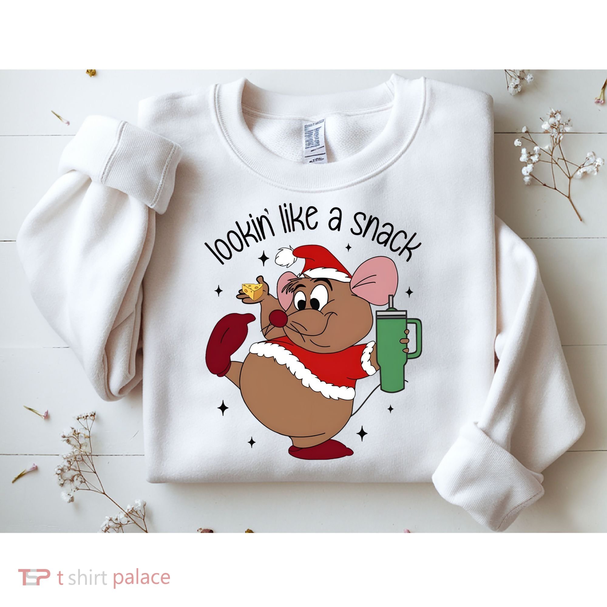 Gus Christmas Looking Like A Snack Cute Mouse Sweatshirt