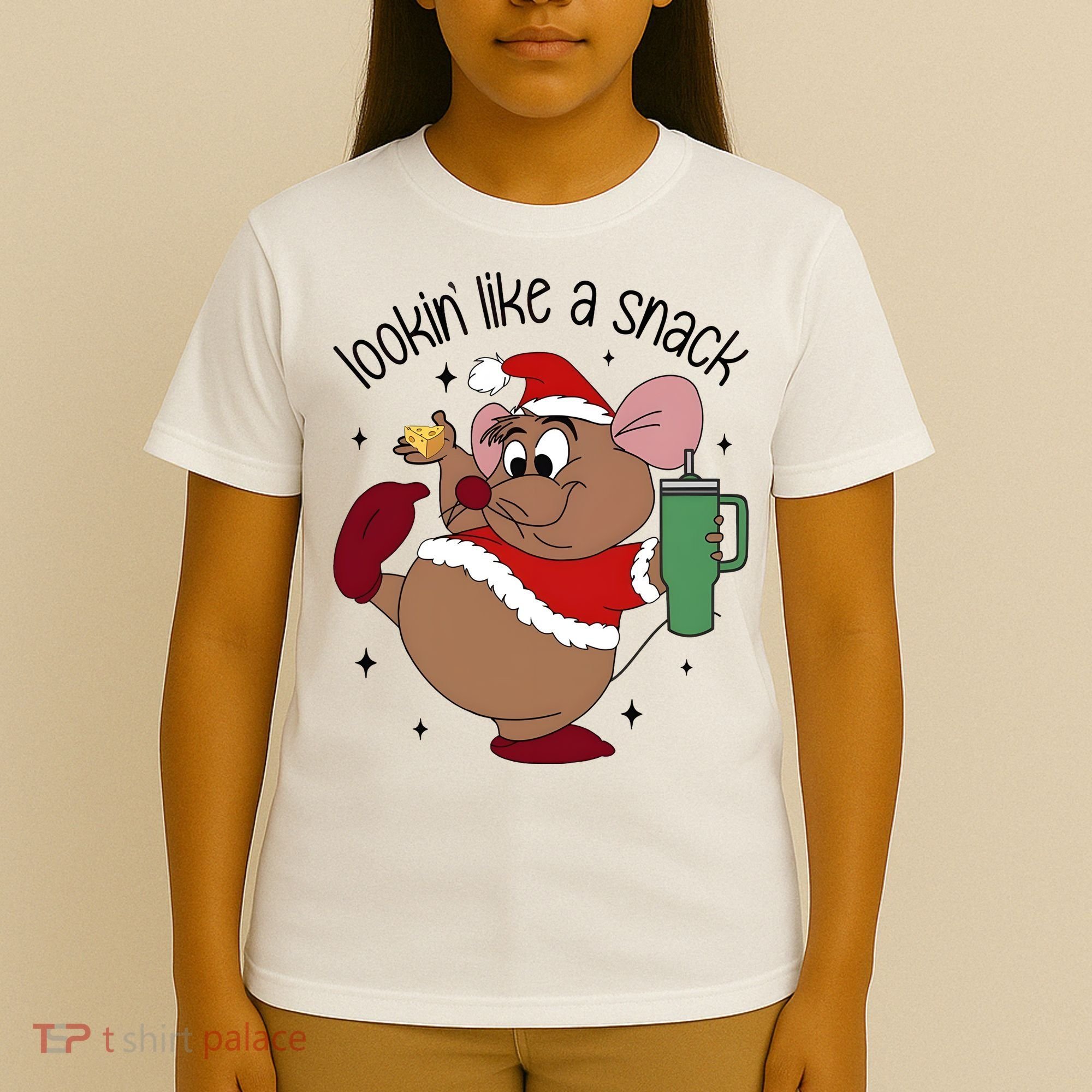 Gus Christmas Looking Like A Snack Cute Mouse T-Shirt