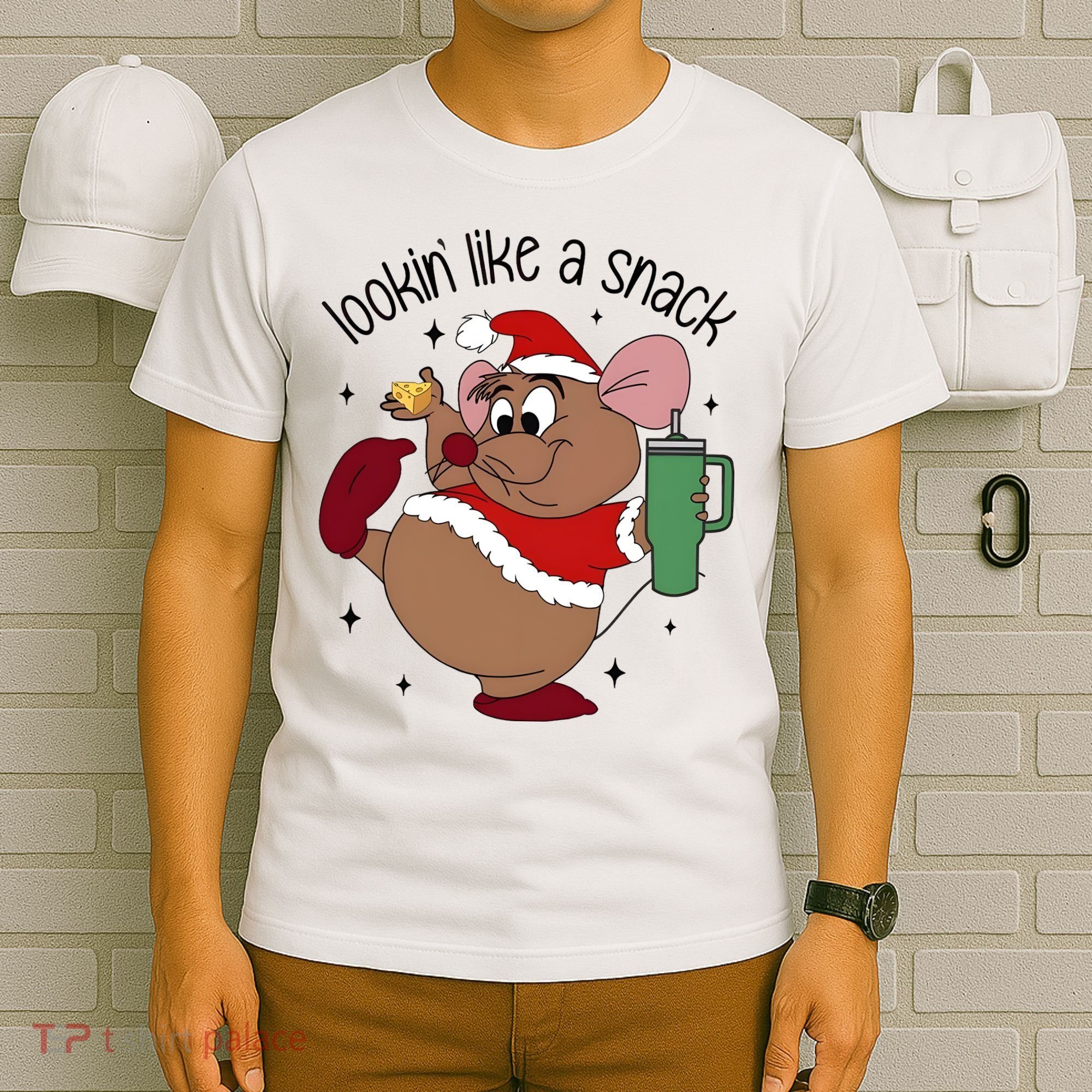 Gus Christmas Looking Like A Snack Cute Mouse T-Shirt