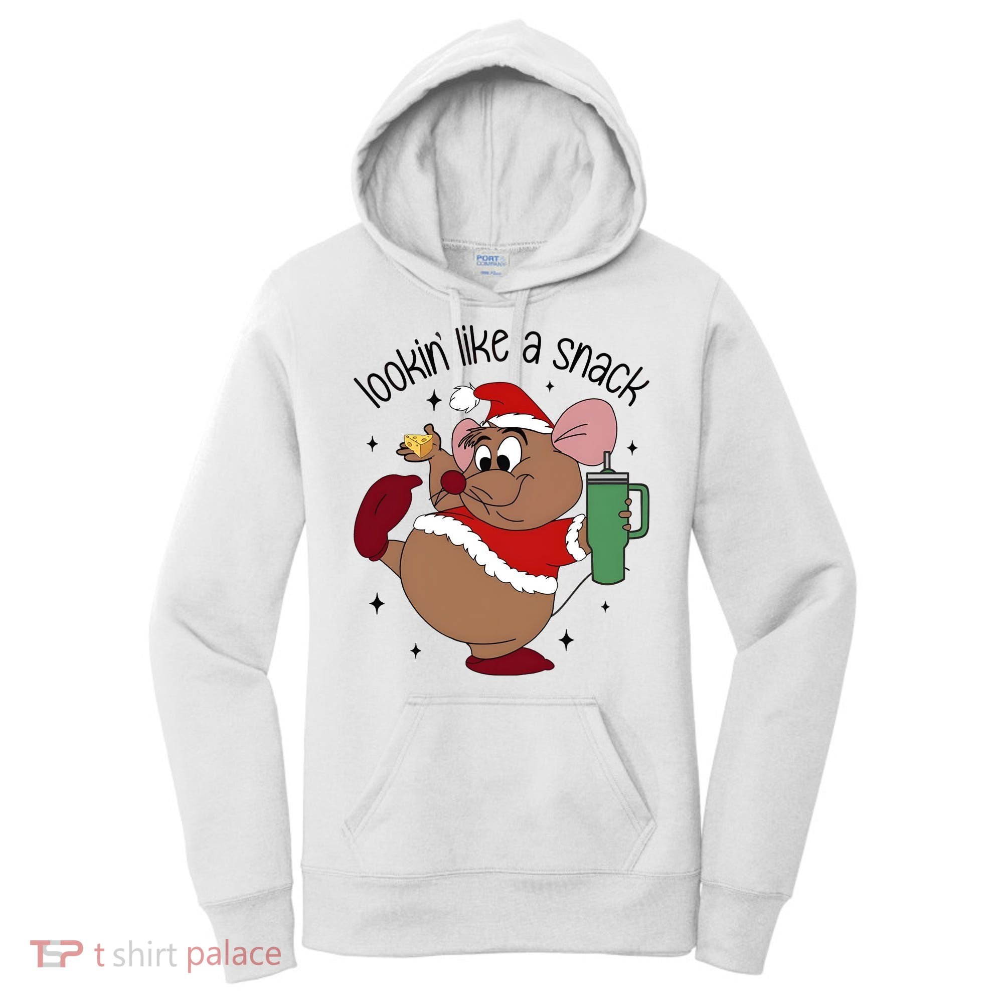 Gus Christmas Looking Like A Snack Cute Mouse Women's Hoodie