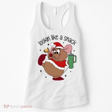 Gus Christmas Looking Like A Snack Cute Mouse Women's Tank Top
