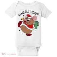 Gus Christmas Looking Like A Snack Cute Mouse Baby Bodysuit thumb 0