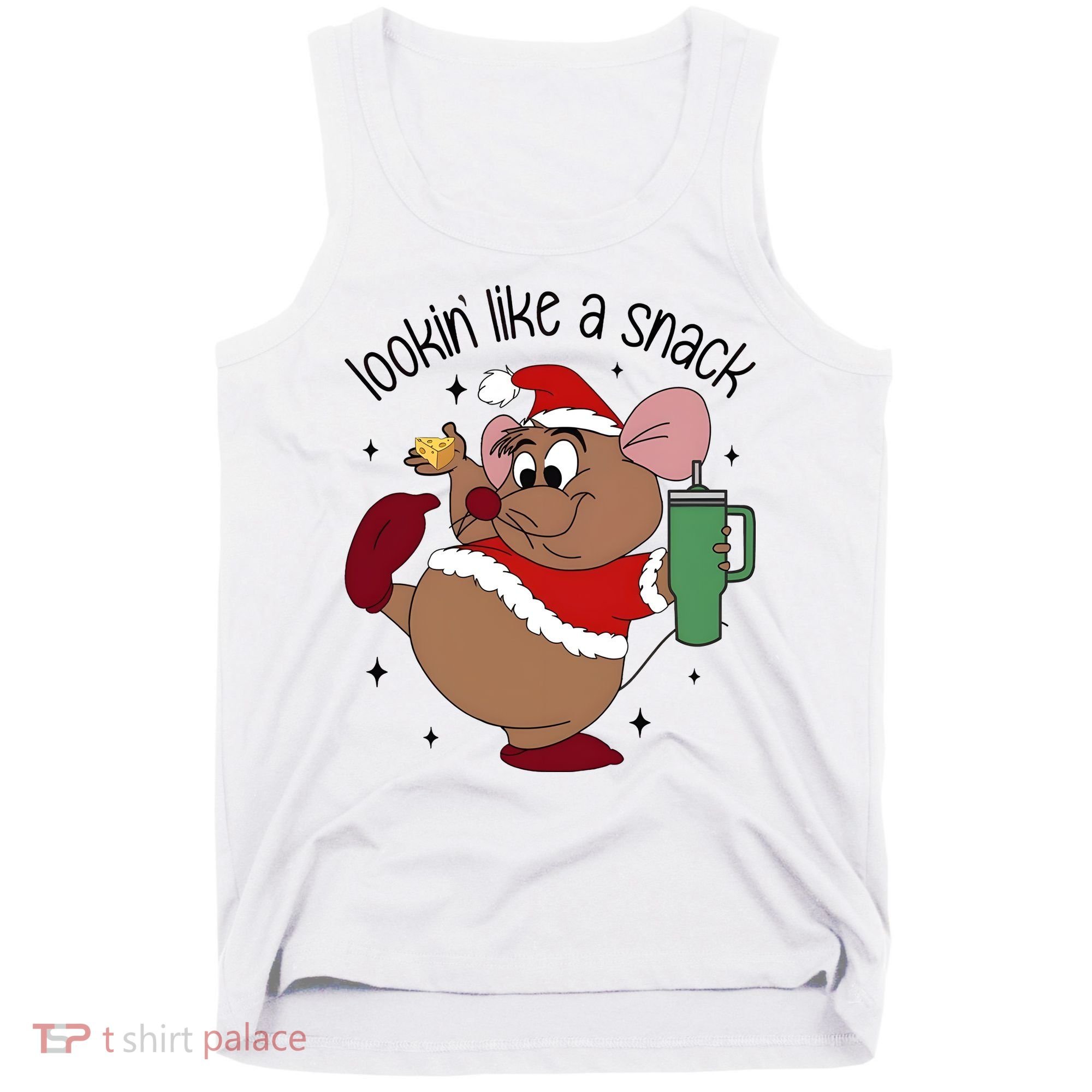 Gus Christmas Looking Like A Snack Cute Mouse Tank Top
