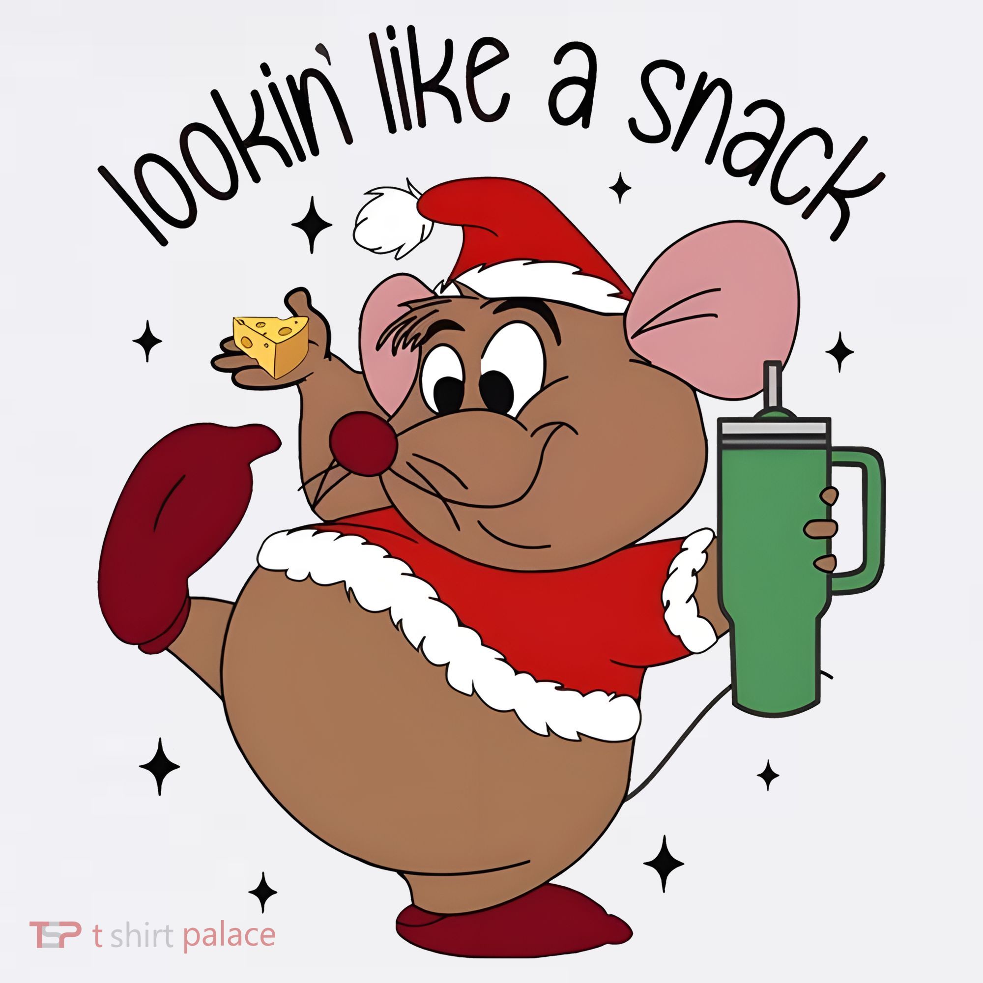 Gus Christmas Looking Like A Snack Cute Mouse Golf Towel
