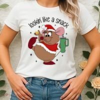 Gus Christmas Looking Like A Snack Cute Mouse Women's T-Shirt thumb 2