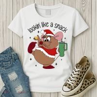 Gus Christmas Looking Like A Snack Cute Mouse Women's T-Shirt thumb 3