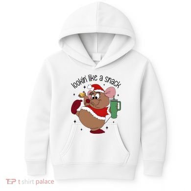 Gus Christmas Looking Like A Snack Cute Mouse Kids Hoodie