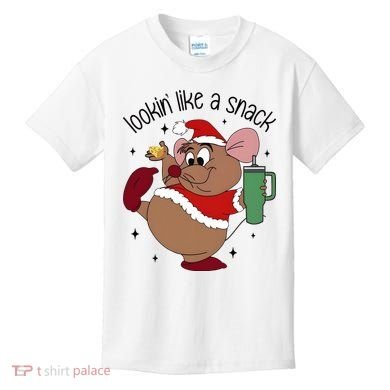 Gus Christmas Looking Like A Snack Cute Mouse Kids T-Shirt