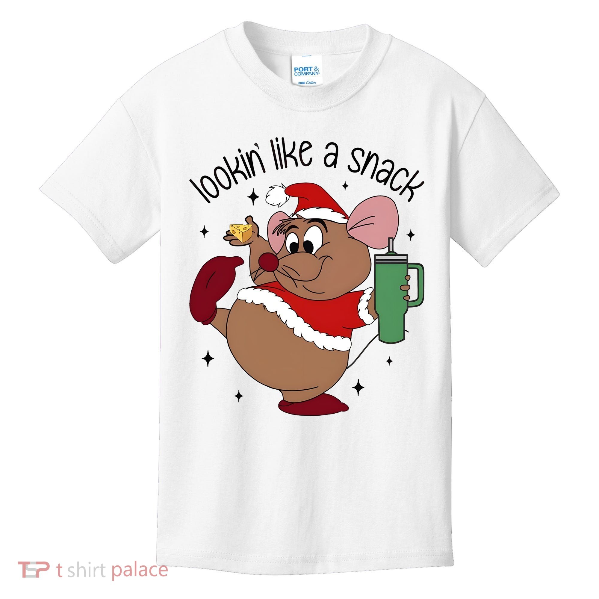 Gus Christmas Looking Like A Snack Cute Mouse Kids T-Shirt