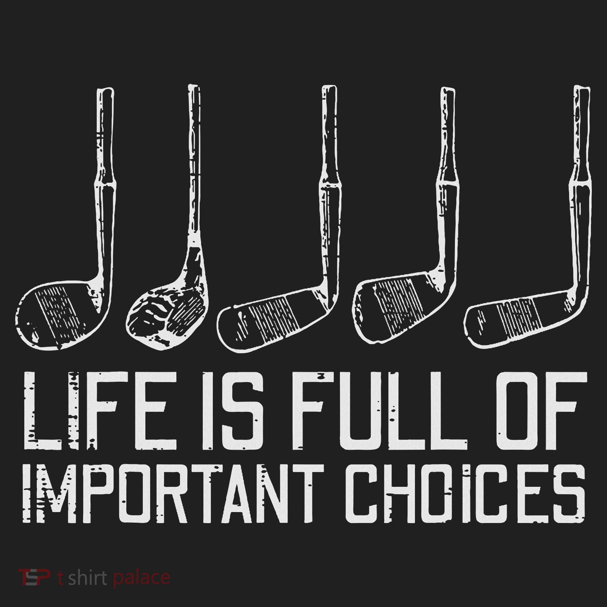 Golf Clubs Life Full Important Choices Funny Golfer Dad Beanie