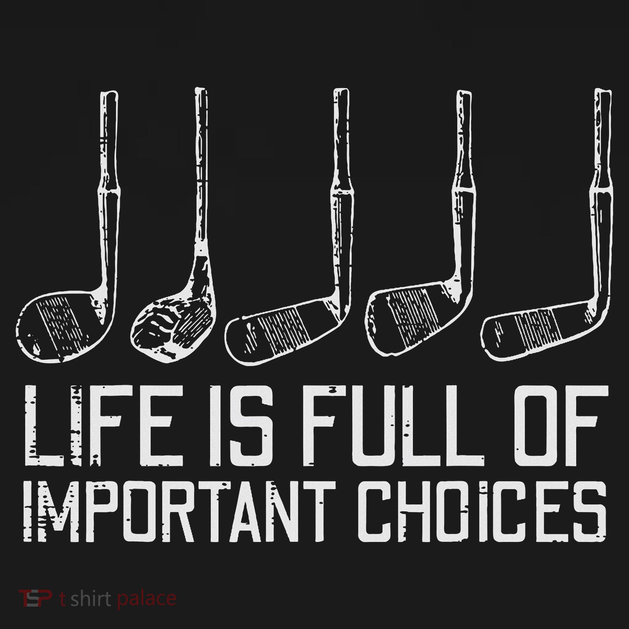 Golf Clubs Life Full Important Choices Funny Golfer Dad Women's Hoodie