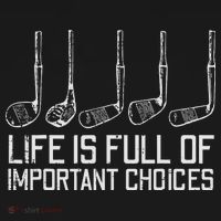 Golf Clubs Life Full Important Choices Funny Golfer Dad Mousepad thumb 1