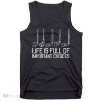 Golf Clubs Life Full Important Choices Funny Golfer Dad Tank Top thumb 0