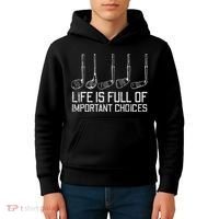 Golf Clubs Life Full Important Choices Funny Golfer Dad Kids Hoodie thumb 4