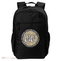 Gigi Cheetah Leopard Print Circle Love Patience Black Gift Backpack thumb 0