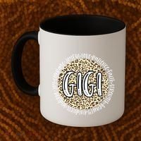 Gigi Cheetah Leopard Print Circle Love Patience Black Gift Coffee Mug thumb 2