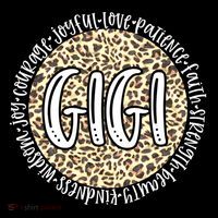Gigi Cheetah Leopard Print Circle Love Patience Black Gift Coffee Mug thumb 5