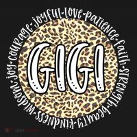 Gigi Cheetah Leopard Print Circle Love Patience Black Gift Women's Hoodie thumb 2