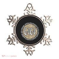 Gigi Cheetah Leopard Print Circle Love Patience Black Gift Ornament thumb 0