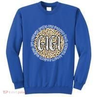 Gigi Cheetah Leopard Print Circle Love Patience Black Gift Sweatshirt thumb 0