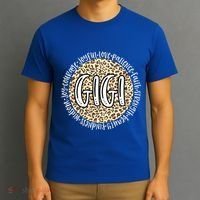 Gigi Cheetah Leopard Print Circle Love Patience Black Gift T-Shirt thumb 3