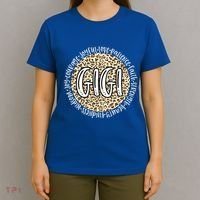 Gigi Cheetah Leopard Print Circle Love Patience Black Gift T-Shirt thumb 4