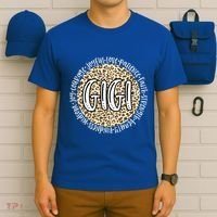 Gigi Cheetah Leopard Print Circle Love Patience Black Gift T-Shirt thumb 6