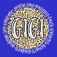 Gigi Cheetah Leopard Print Circle Love Patience Black Gift Coaster thumb 2