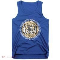 Gigi Cheetah Leopard Print Circle Love Patience Black Gift Tank Top thumb 0